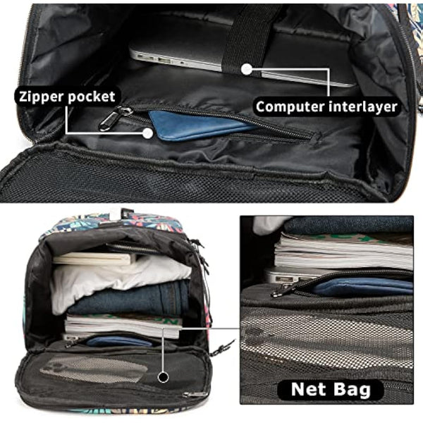 FUNYAGO Gym Backpack Hiking Duffle Bag Woman Man 40L Large Waterproof Backpack Suitable for Hiking, Travel, Black, 大号, Outdoor Cross-country