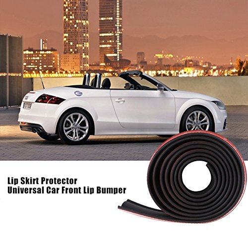 Universal Car Front Bumper Spoiler Rubber Sticker Lip Splitter Body Protector, 2.5M /8.2 ft