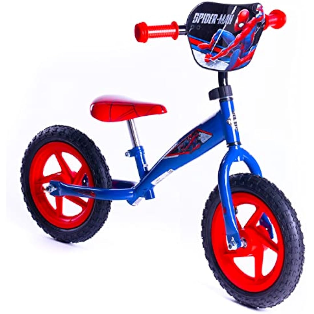 Huffy Marvel Spiderman Balance Bike Blue and Red 3-5 Year old