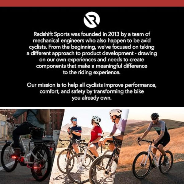 REDSHIFT ShockStop Suspension Stem for standard 1-1/8in (28.6mm) Steerer Tubes, Shock-Absorbing Bike Handlebar Stem for Road, Gravel, Hybrid, and E-Bikes