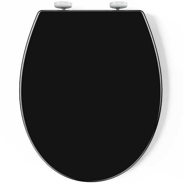 Pipishell Soft Close Toilet Seat, Toilet Seat with Quick Release for Easy Clean, Simple Top Fixing, Standard Toilet Seats White with Adjustable Hinges, O Shape