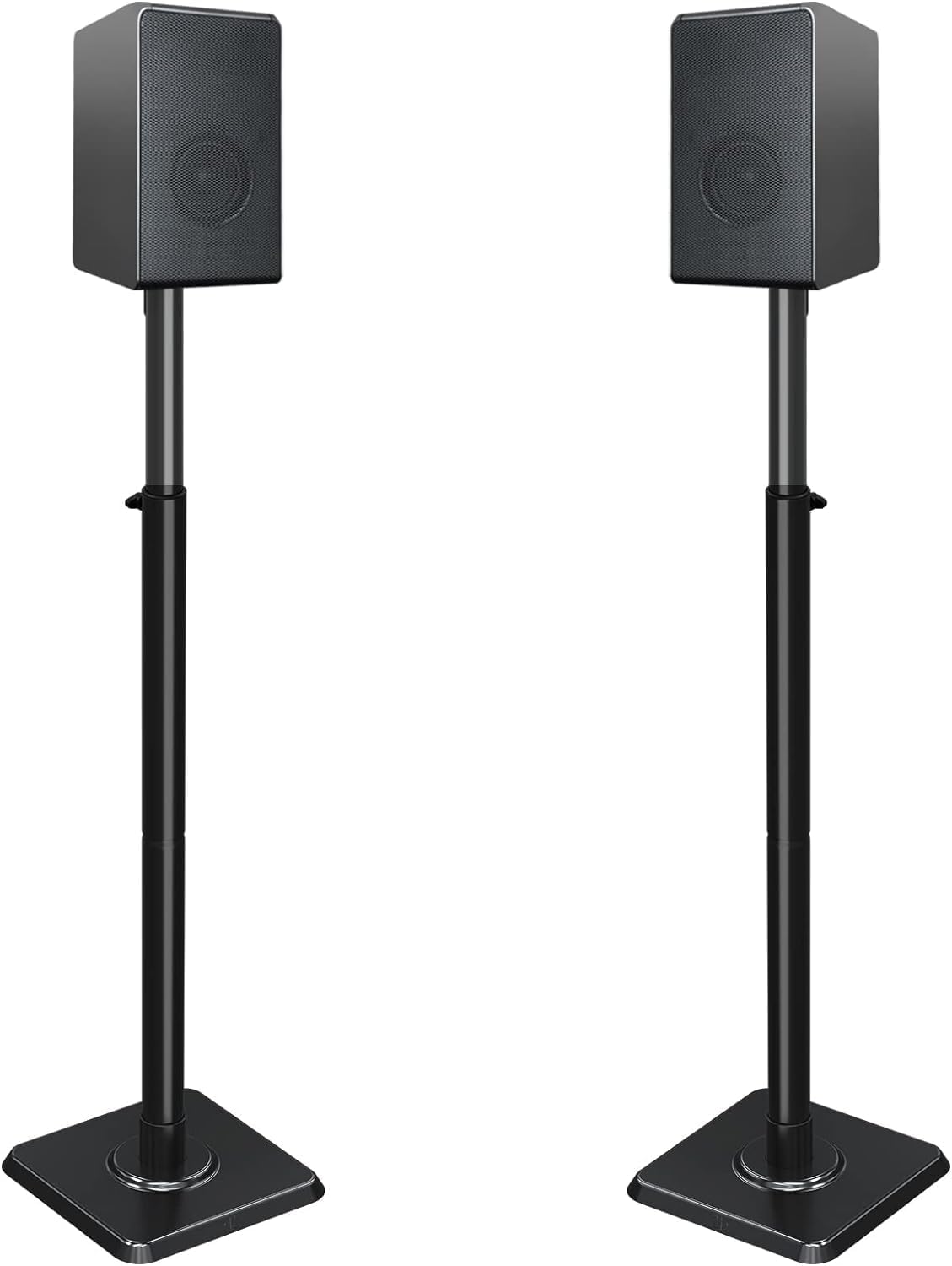 Mounting Dream Speaker Stands Height-Adjustable for Satellites up to 5 kg, Set of 2 Floor Stands