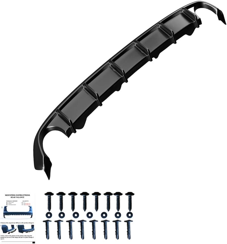 Oneway Rear Diffuser compatible with BMW 3-Series G20/G21 2018-2022 - Gloss black