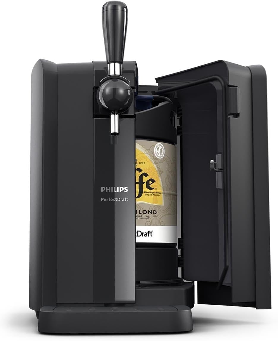 Philips Home Draft Beer Machine 5000 series, PerfectDraft, Fresh cold draft beer at Home, 30 days fresh beer, 3°C, 6L keg, (HD3760/90) [Energy Class A]