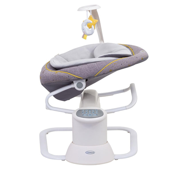 Graco All Ways Soother 2-in-1 Baby Swing and Portable Rocker (Birth to 6 Months Approx, 0-9kg), with Vibration and Adjustable Swing Speed, Stargazer