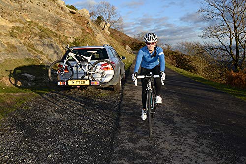 Witter ZX303 Clamp-on Towbar Mounted Bike Rack for 3 Bikes | Maximum Load 51 kg | Lightboard for 13-pin socket