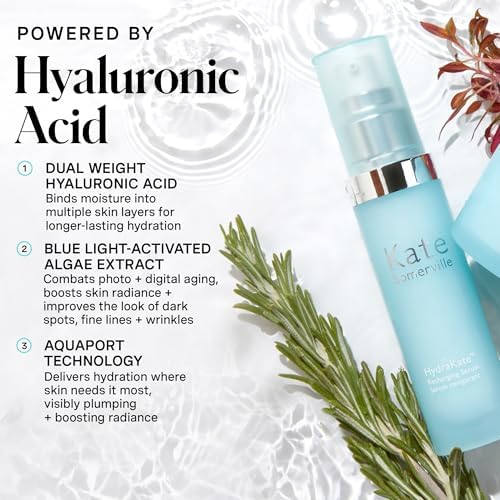 Kate Somerville HydraKate Recharging Hydration Serum - Instant Hydration with Hyaluronic Acid, Fast-Acting Skincare Formula, Glow-Boosting Serum, 30ml