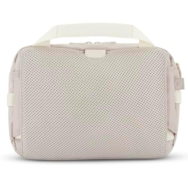 Johnny Urban Bum Bag Beige - Travis - Large Waist Bag for Travel Hiking Outdoor - Breathable Airmesh & Adjustable Strap - Many Pockets with Zippers - Accessory Add On for Backpack