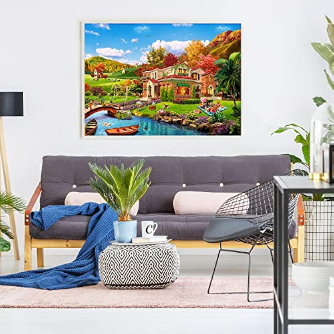 Jigsaw Puzzles 1000 Pieces for Adults | Holiday Homes | 1000 Piece Puzzle Educational Games Decoration Puzzle.