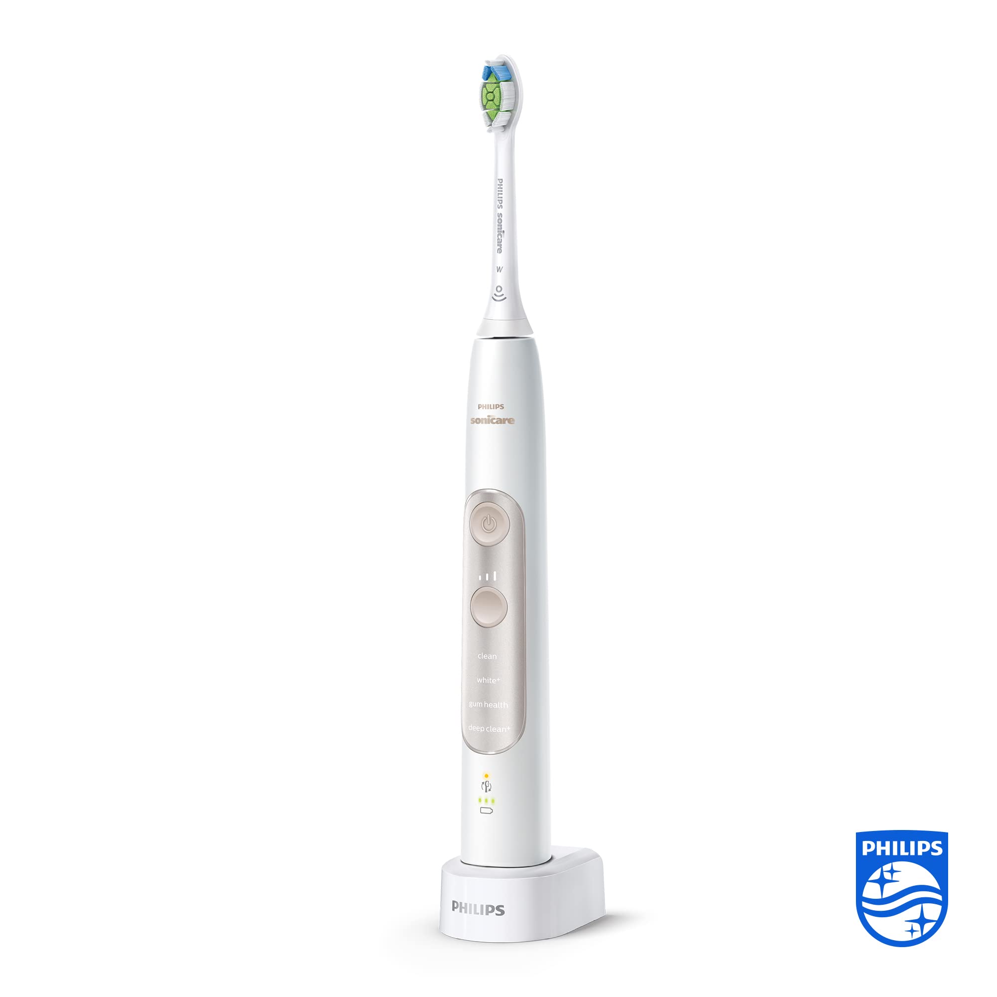 Philips Sonicare Series 7900: Advanced Whitening Sonic Electric Toothbrush with app in White, (Model HX9636/19)