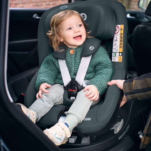 Maxi-Cosi FamilyFix 360 i-Size Base, Rotating Car Seat System, 360 Swivel ISOFIX Base, 0-4 Years (40-105 cm), One-Hand FlexiSpin Rotation, TravelSafe Rotation Control, Click & Go, Black