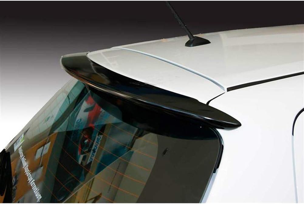 AUTO-STYLE Roof Spoiler Compatible with Toyota Yaris III Facelift 2014- (PU), Black