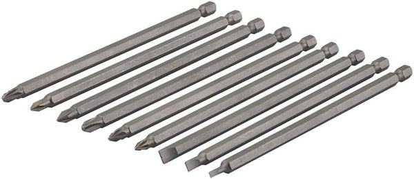 Silverline SB08 Extra-Long Power Bit Set 9pce 150 mm