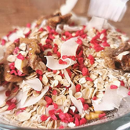 Freeze Dried Raspberry Pieces XXL 500g Pure Premium Dried Raspberries | Real Food Fruit Bits Instead of Raspberry Flavouring or Frozen Berry Powder | Raw Vegan Freeze Dried Raspberry Crumb | ZingyZoo