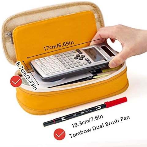 EASTHILL Big Capacity Pencil Pen Case Office College School Large Storage High Capacity Bag Pouch Holder Box Organizer