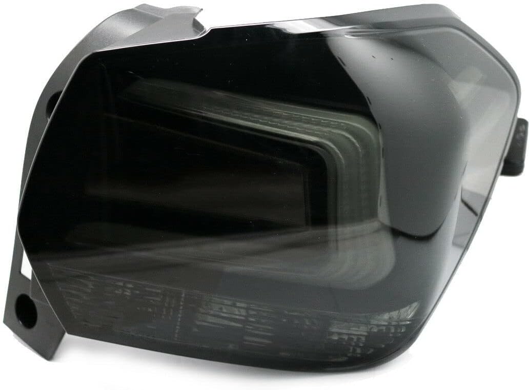 GAZOZ PERFORMANCE Exterior Accessories - LED Tail Lights C Shape Bar R+L Compatible With Subaru Crosstrek 2012-2017 XV & Imprera - Black Smoke Lens Black Base