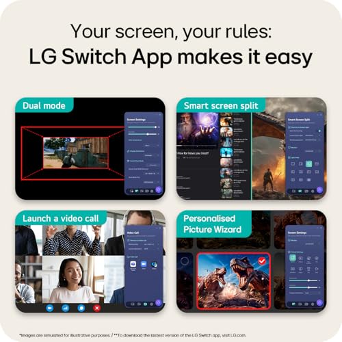 LG UltraGear OLED Gaming Monitor 32GS95UV-B, 32 inch UHD 4K, Dual mode 4K: 240Hz / FHD: 480Hz, 0.03ms Response Time, NVIDIA G-Sync & AMD FreeSync Premium Pro, 7W Stereo speakers, DisplayPort, HDMI 2.1