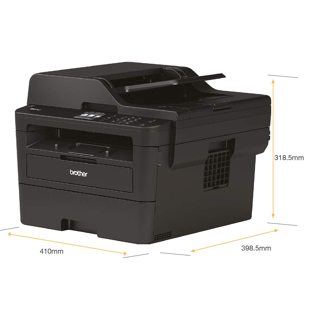 Brother DCP-L2620DW 3-in-1 Mono Laser Printer |Print, copy & scan|Automatic 2-sided print |A4|UK Plug