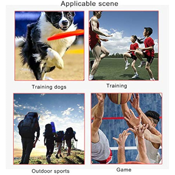 kuou 4 Pcs Professional Dog Whistles, Dog Training Whistle High Pitch Plastic Dog Whistles With Lanyard Keychain for Barking & Recall