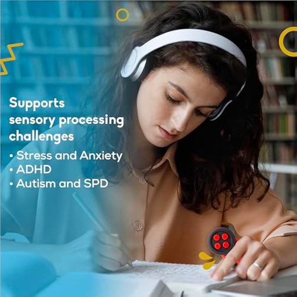 PILPOC Fidget Pad Controller - Premium Quality Controller Game Focus Toy, Smooth ABS Plastic with Exclusive Protective Case, Fidget Flippy Chain Included (Black & Black)