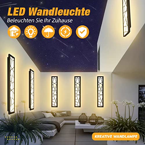 LED Long Wall Light Ip67 Waterproof Wall Lamp Led Long Wall Lamp Villa Indoor Outdoor Wall Lights Anthracite Long Wall Lights Outdoor Garden Wall