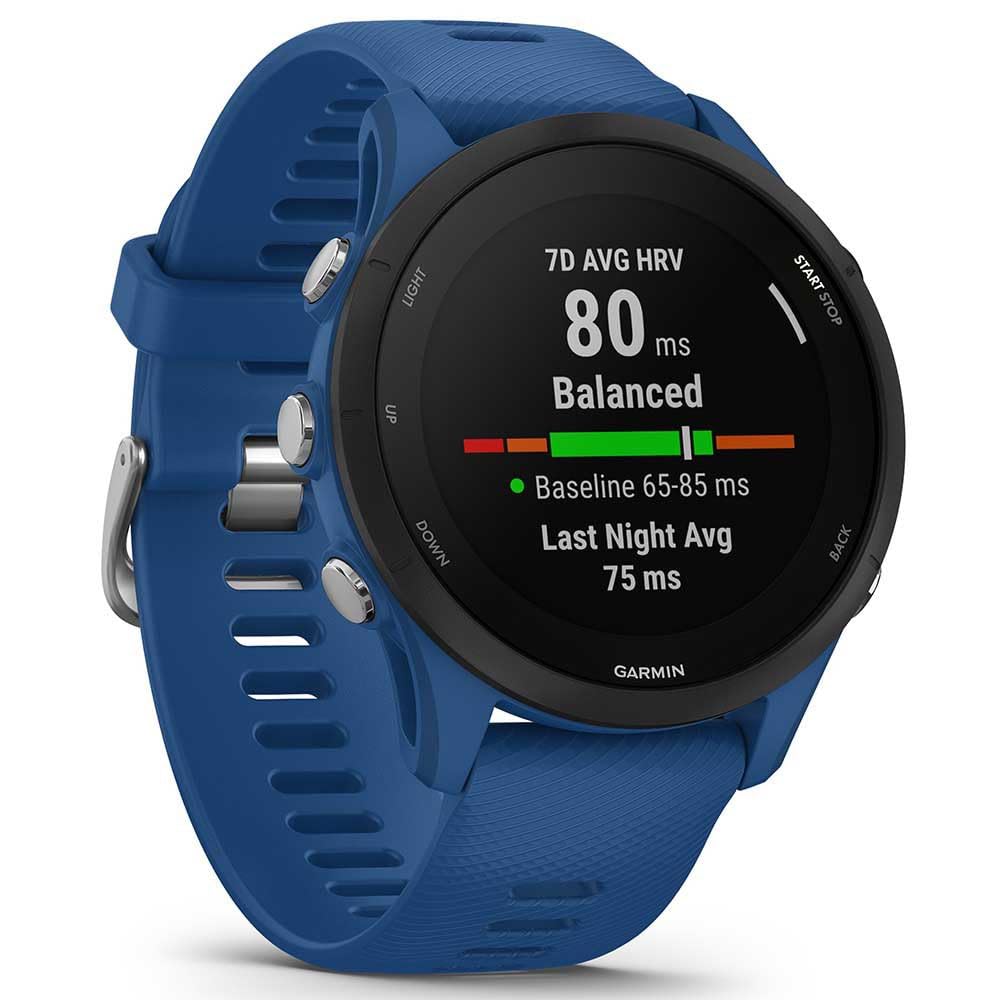 Garmin Forerunner 255 GPS 46mm Running Smartwatch, Lightweight, Advanced Training & Insights, Safety & Tracking Features, up to 14 days Battery Life, Tidal Blue