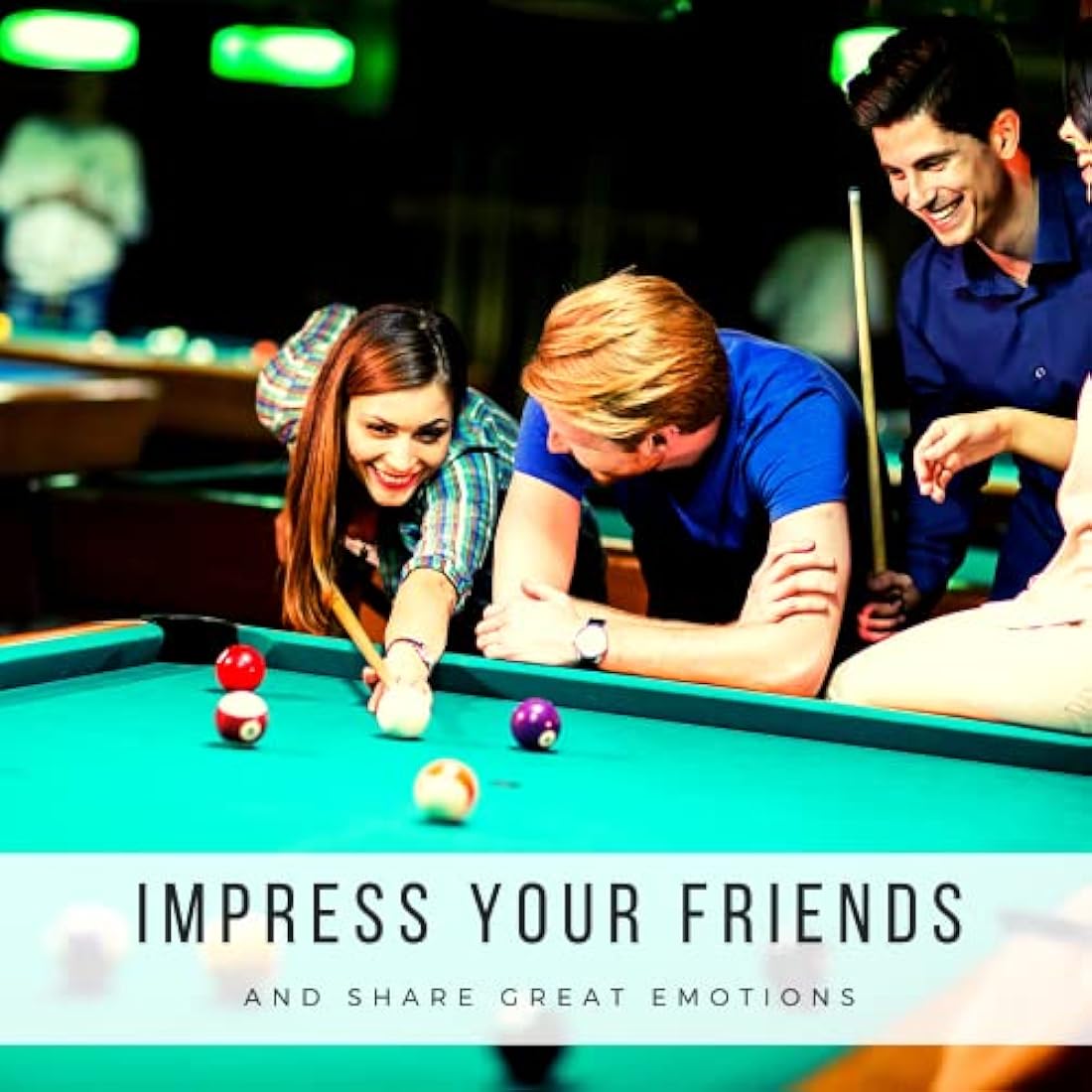 ELITER SPORTS ® - Professional American Pool Billiard Balls Set - 2-1/4" - 16 Billiards Accessories - Made of Pure Resin 5A Grade