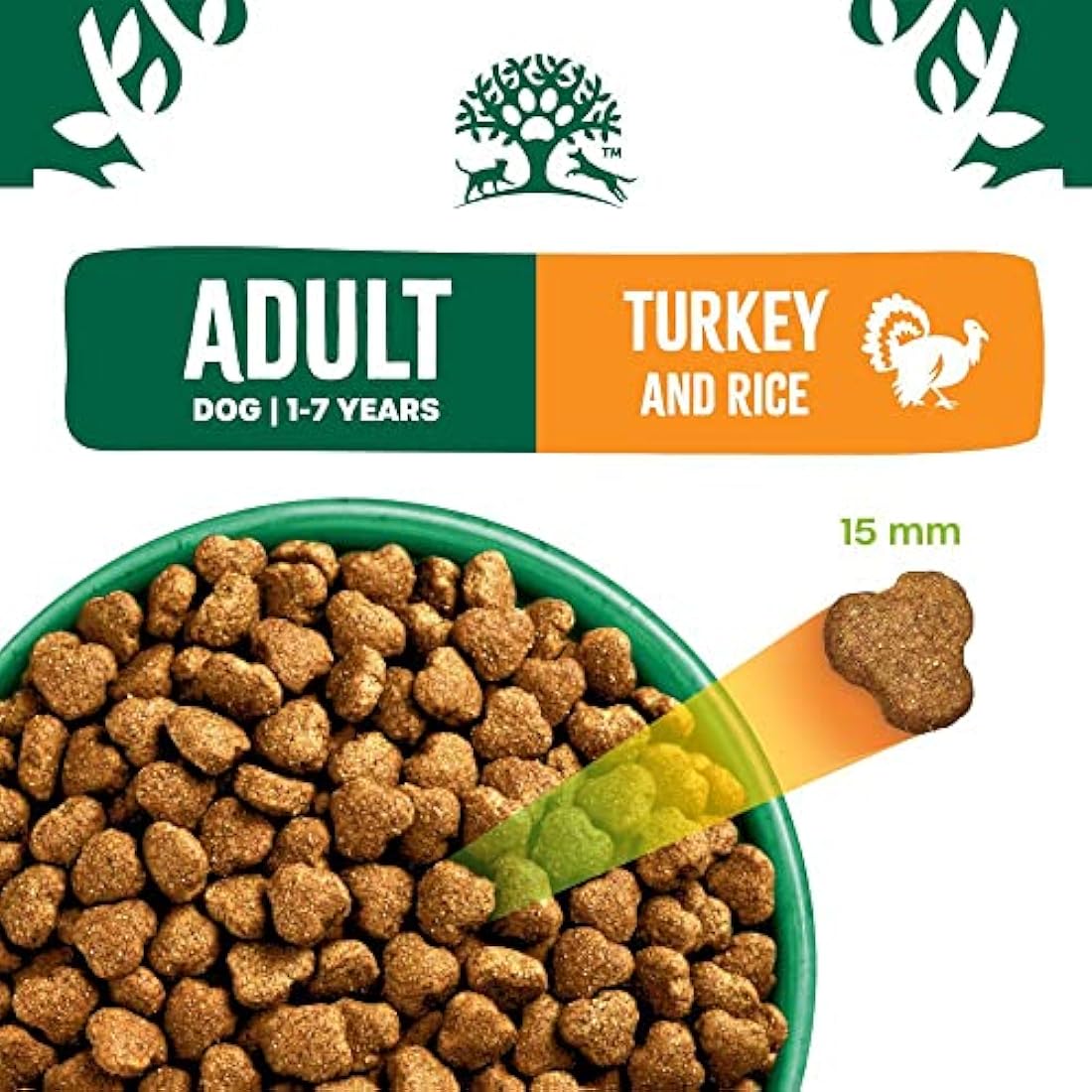JAMES WELLBELOVED - Hypoallergenic Adult Dry Dog Food - 15 kg - Turkey & Rice - Bulk Dog Food Pack