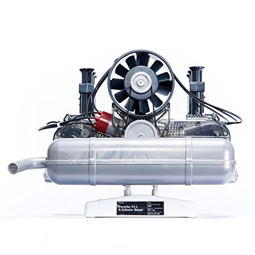 Machine Works Build Your Own Porsche 911 Boxer Engine Toy - Replica Model Building Kit - Features Sounds and Illumination, 280+ Pieces, 10+ Years