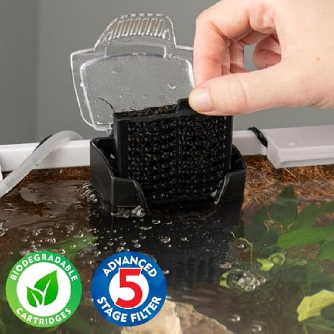 Interpet 3 Month Service Pack for the Interpet Internal Cartridge Filter CF 2 (3 x Front Coir Tech Cartridge, 3 x Back Coir Tech Cartridge)