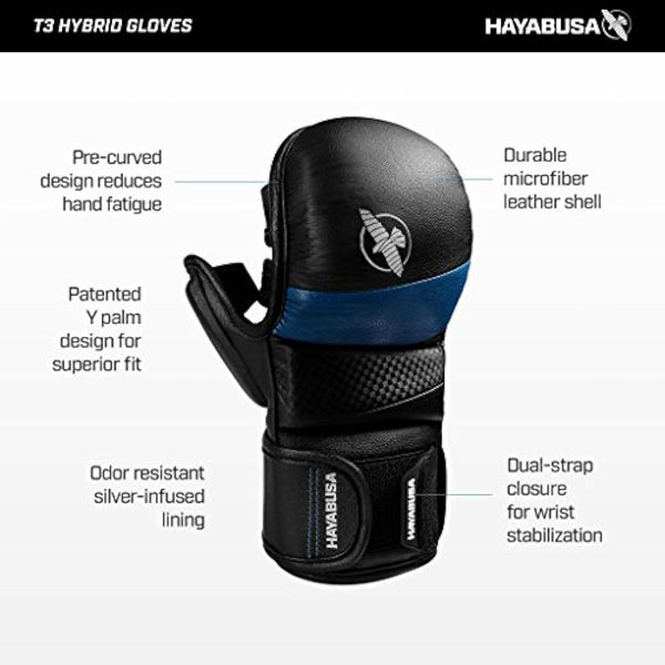 Hayabusa T3 7oz Training Sparring MMA Gloves for Men and Women