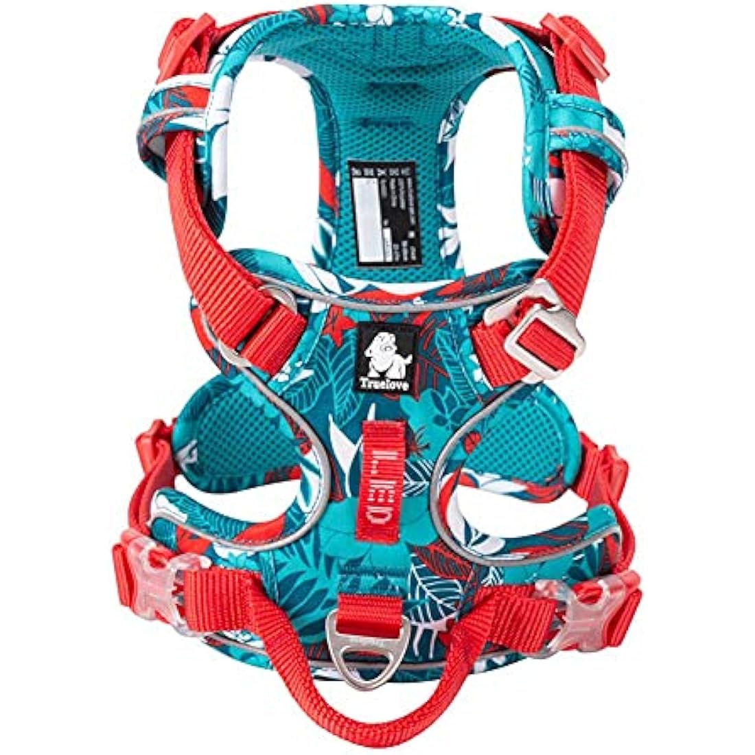 Dog Harness No Pull Adjustable Reflective Step-in Soft Nylon For Small Large Pet TLH5653(XL, Camouflage Blue)