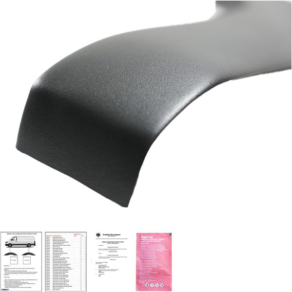 Oneway Set Wheel Arch Trims compatible with Volkswagen Caddy MK4 2015-2020 (Short wheel base) - Matt black