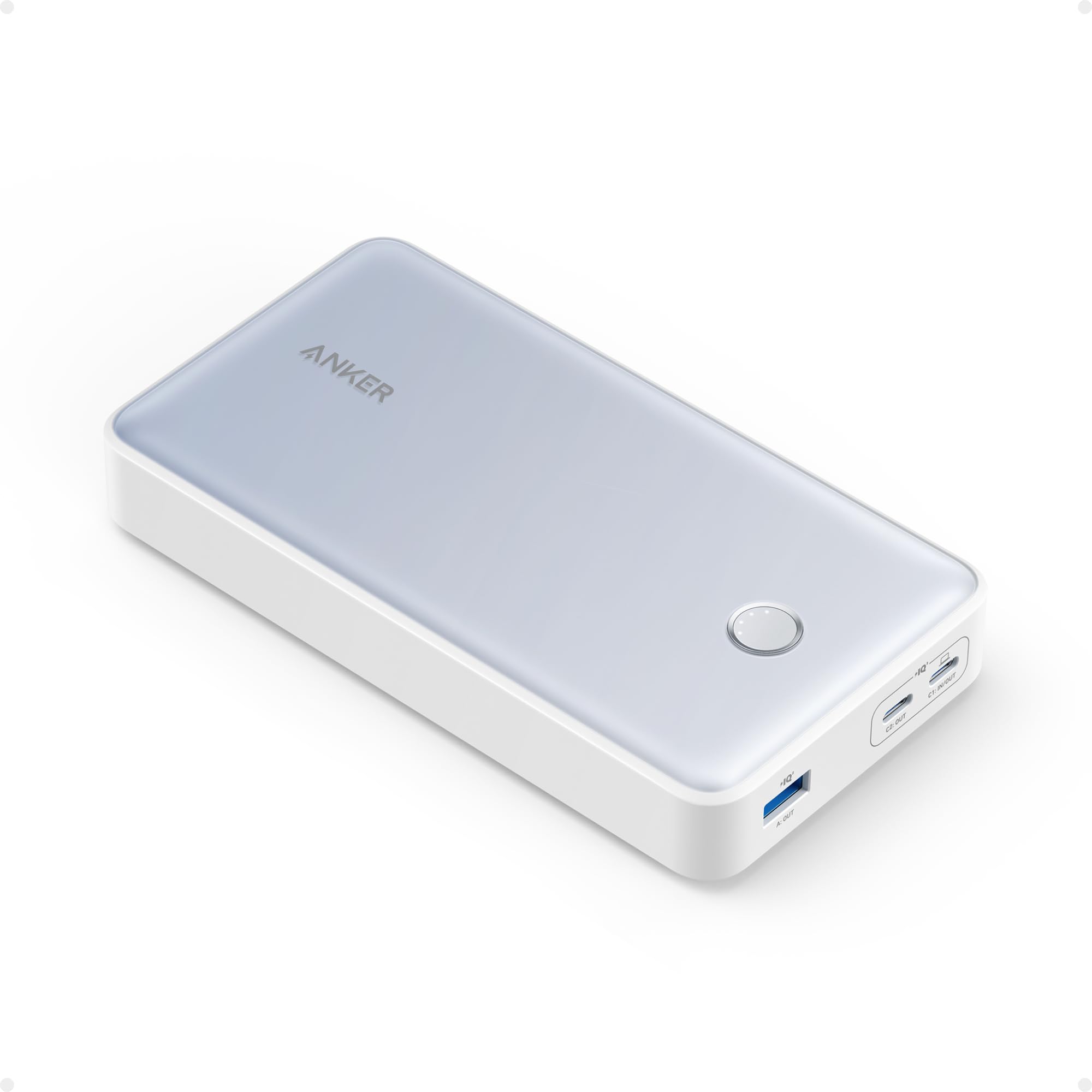 Anker Power Bank, 24,000mAh 65W Portable Charger, 537 Power Bank (PowerCore 24K for Laptop), for Dell XPS, Microsoft Surface, iPad Pro, iPhone 16/16 Plus/16 Pro/16 Pro Max/15/14/13 Series, and More