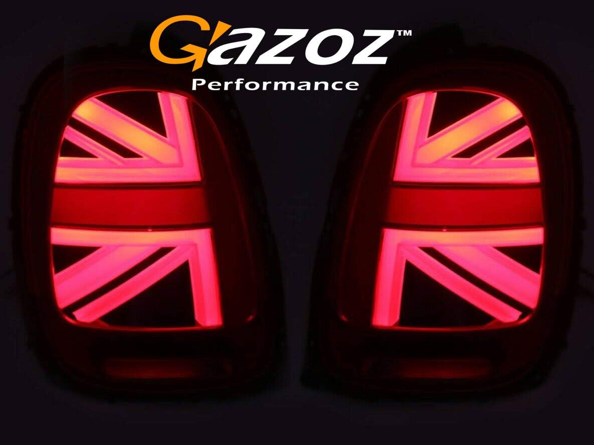 GAZOZ PERFORMANCE LED Tail Lights For 2014-2018 Cooper F56 UK UNION JACK LCI RED Lens