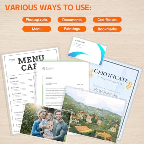 120 Sheets A4 Laminating Pouches,Gloss Finish,Rounded Corners, Clear,150 Micron (2 x 75 Micron) Laminator Pouches Glossy Laminate Pouch-Flexible Rigidity for Everyday Use