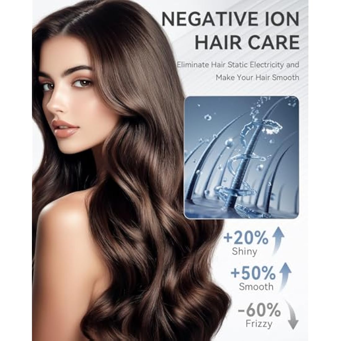 CONFU 1800W Hair Dryer, Ionic Hair Blow Dryer, Lightweight Hair Dryers with Cool Shot Button & Diffuser & Concentrator for Travel Salon Home Use, Dark Blue (Blue)