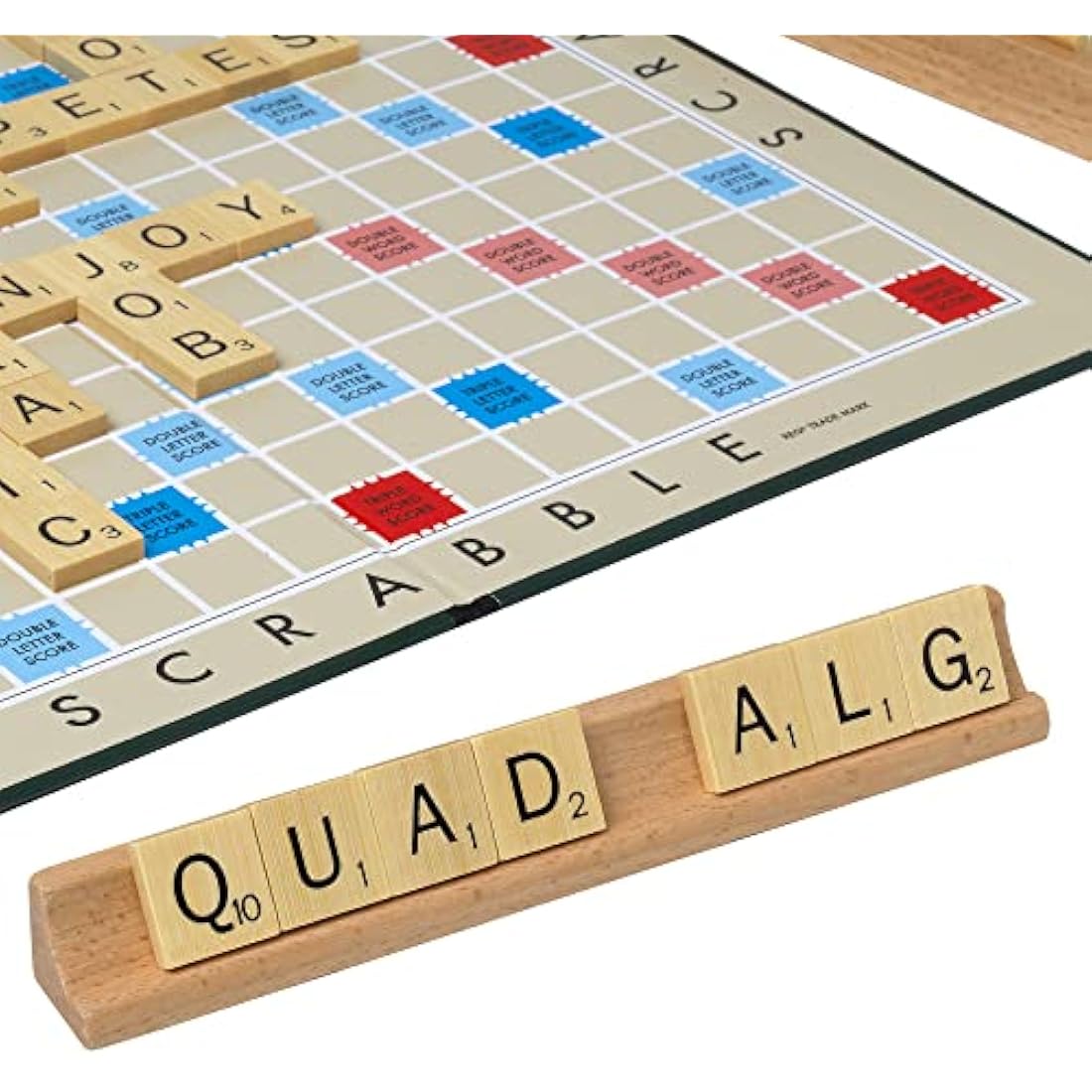 Ideal Scrabble Classic: a Reproduction Of The Original 1950'S Design with Wooden Tiles, Classic Games, for 2-4 Players, Ages 10+