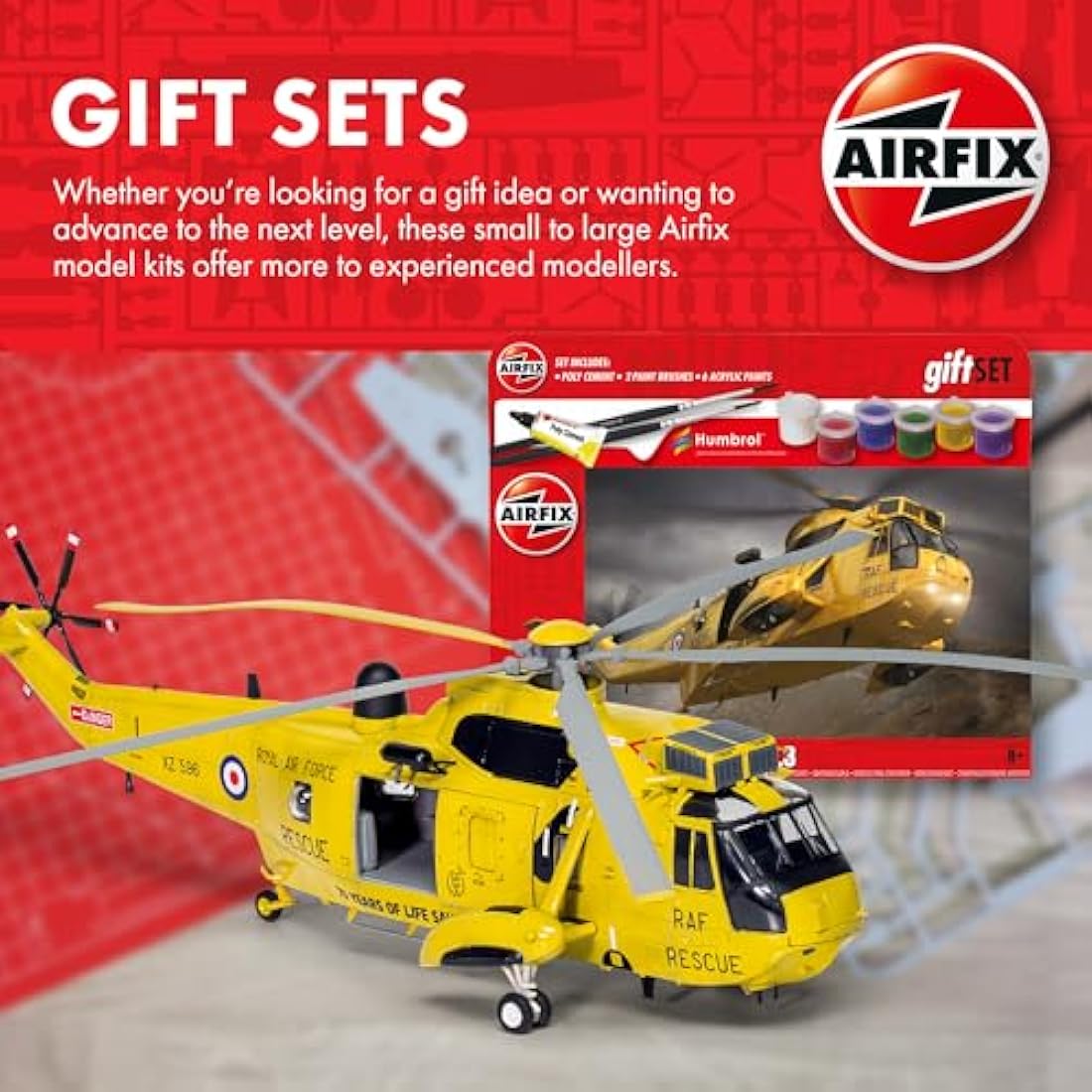 Airfix Model Set - A01004B North American P-51D Mustang Model Building Kit - Plastic Model Plane Kits for Adults & Children 14+, Set Includes Sprues & Decals - 1:72 Scale Model