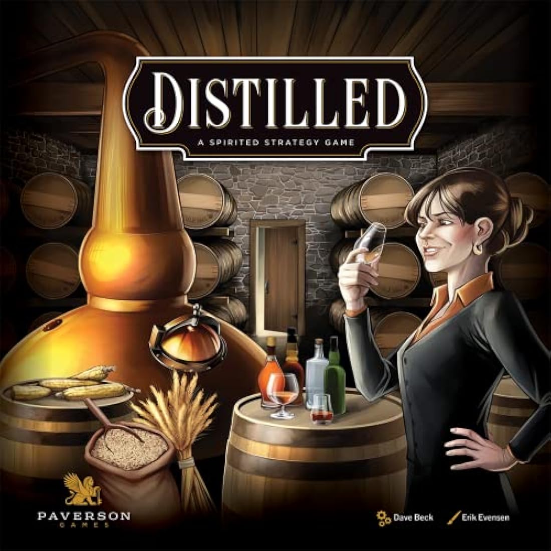 A Spirited Strategy Game, Highly-Thematic Euro Game, Strive for The Title of Master Distiller, 1 to 5 Players, Ages 14 and up