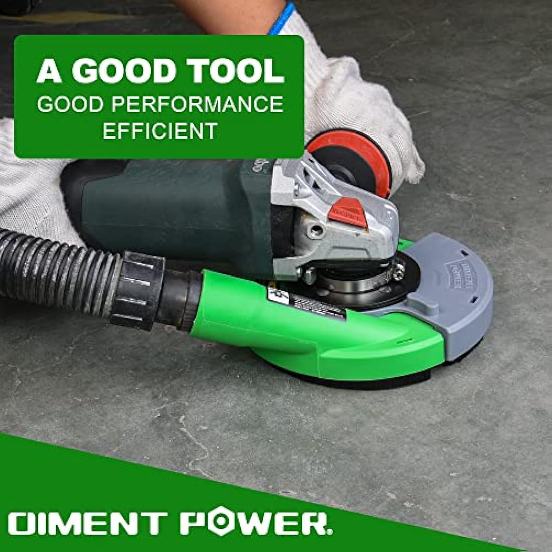 Diment Power Universal Surface Grinding Dust Shroud for Angle Grinder 125mm + Diamond Grinding Cup Wheel 125mm