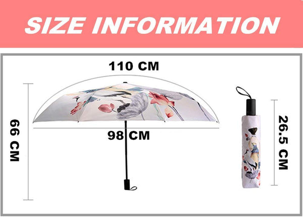 Maibar Umbrella Windproof Strong 24 Ribs Compact Umbrellas Sun UV Protection spf 50 Folding Travel Large Auto Open Close Umbrellas Umbrella (Black)