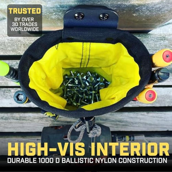 Joey Pouch | Clip-On Tool Belt Bag for Tools, Screws, and Nails - Great for an Electrician, HVAC Tech, Plumber, Carpenter, Contractor, Handy Man, and Any Tradesperson Who Wears a Small Utility Pouch