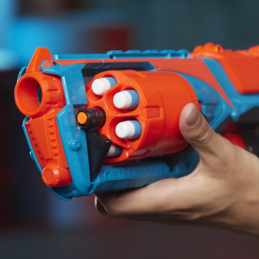 Nerf Elite 2.0 Double Punch Motorised Dart Blaster Toy For Kids | Rapid Alternating Barrels | with 50 Elite Foam Darts | Double Clip Blasting | Outdoor Games Gift Idea for 8+ Year Old Boys and Girls