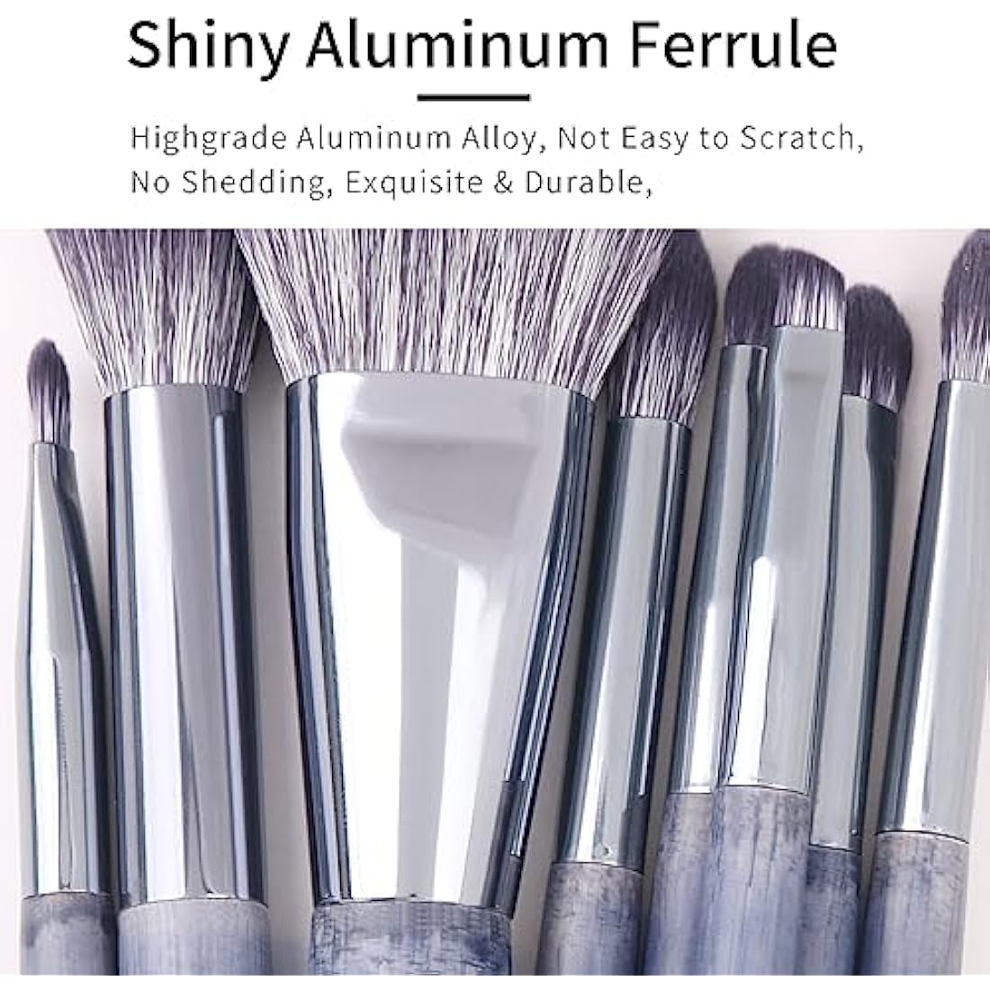 ENZO KEN Natural Purple Badger Hair Makeup Brushes Set Professional, Walnut Makeup Brush Set with Case, Cosmetic Brushes Makeup Set, Natural Bristle Makeup Brush - ShuiMo