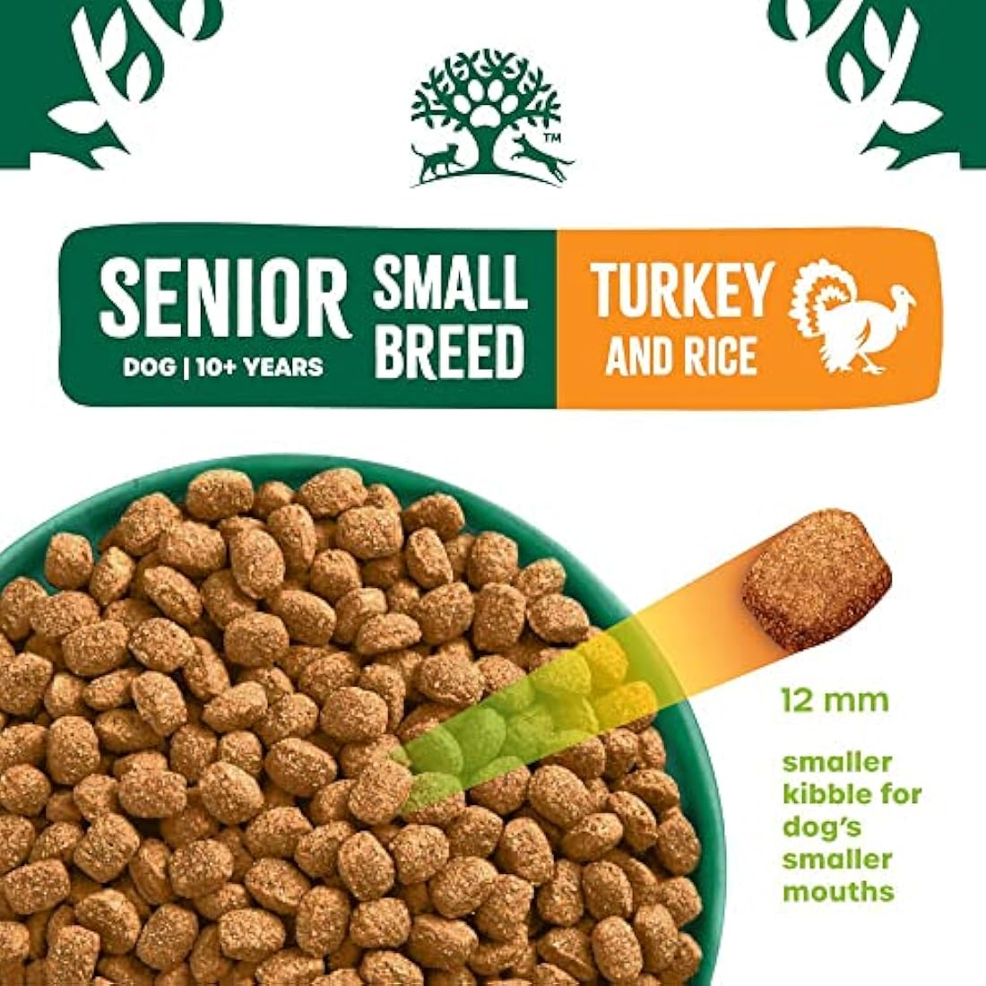 James Wellbeloved Complete Dry Senior Small Breed Dog Food Turkey and Rice, 7.5 kg