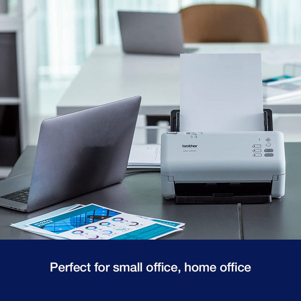 Brother ADS-4300N Desktop Document Scanner |SuperSpeed USB 3.0 |Double-sided |Advanced Image Capture, UK Plug