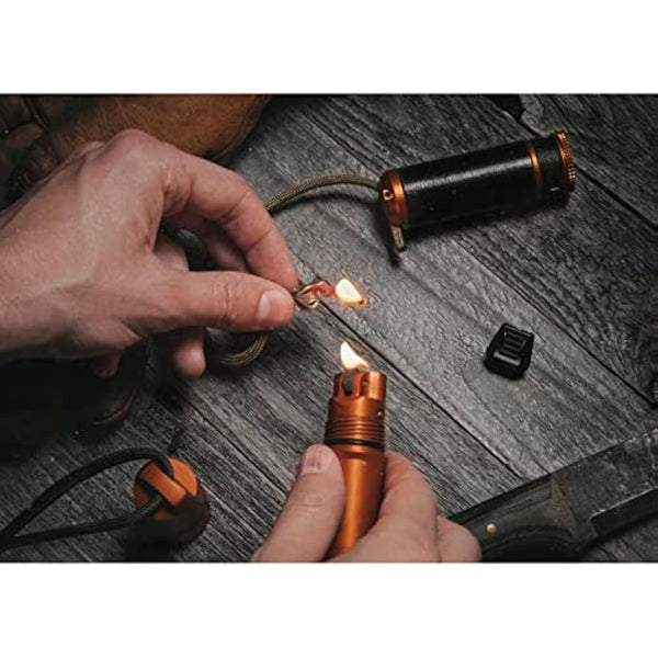 Exotac ripSPOOL Lightweight Bushcraft and Survival Complete Field Repair Kit and FireCord Lanyard for First Aid, Fire-Starting, Tool Creation, Fishing and Navigation Tasks, Made in the USA