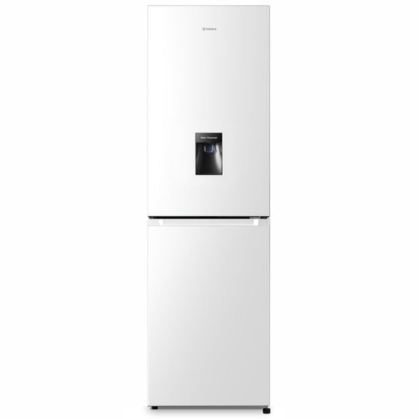 Teknix FFH1825WB 55cm Freestanding 50/50 Fridge Freezer - 256 Litre Capacity - Total No Frost - Non-plumbed Water Dispenser - Black, H182.5 x W55 x D56.2 (cm)