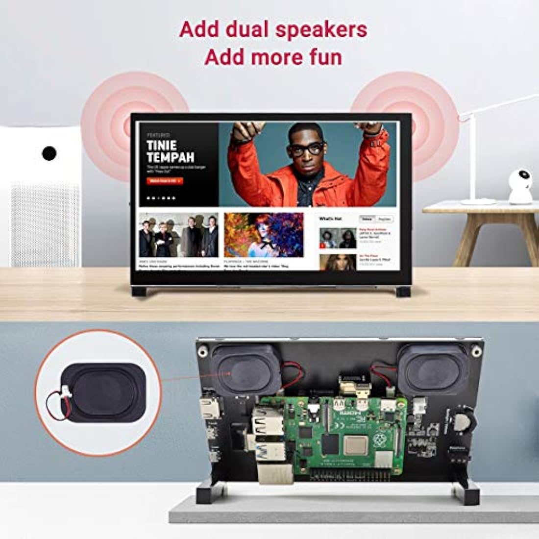 ELECROW Raspberry Pi Screen, 7 inches Touch Screen Monitor 1024x600 Portable Monitor for Raspberry Pi, PC, Game Consoles, BB Black, Banana Pi, Jetson Nano